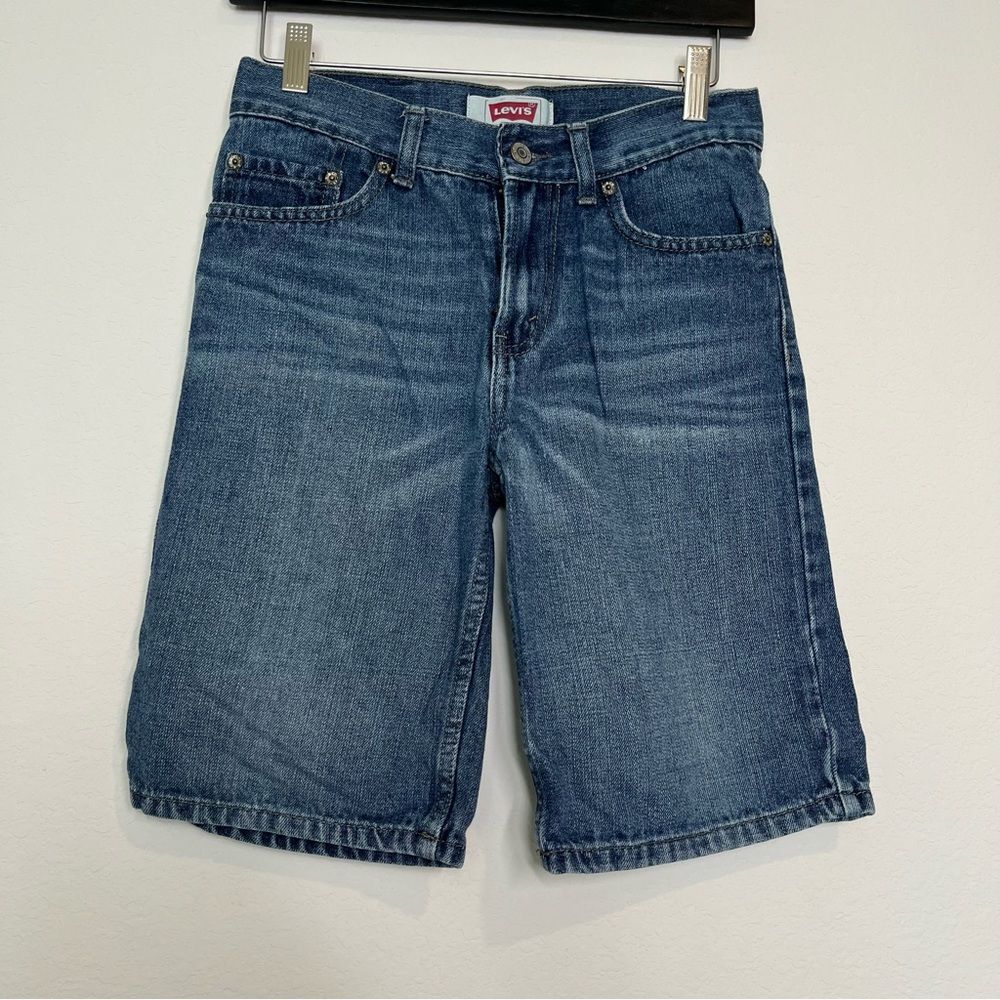 Levi's Strauss + Co. Boys size 12 Denim Shorts 505 Medium Wash  Y2K